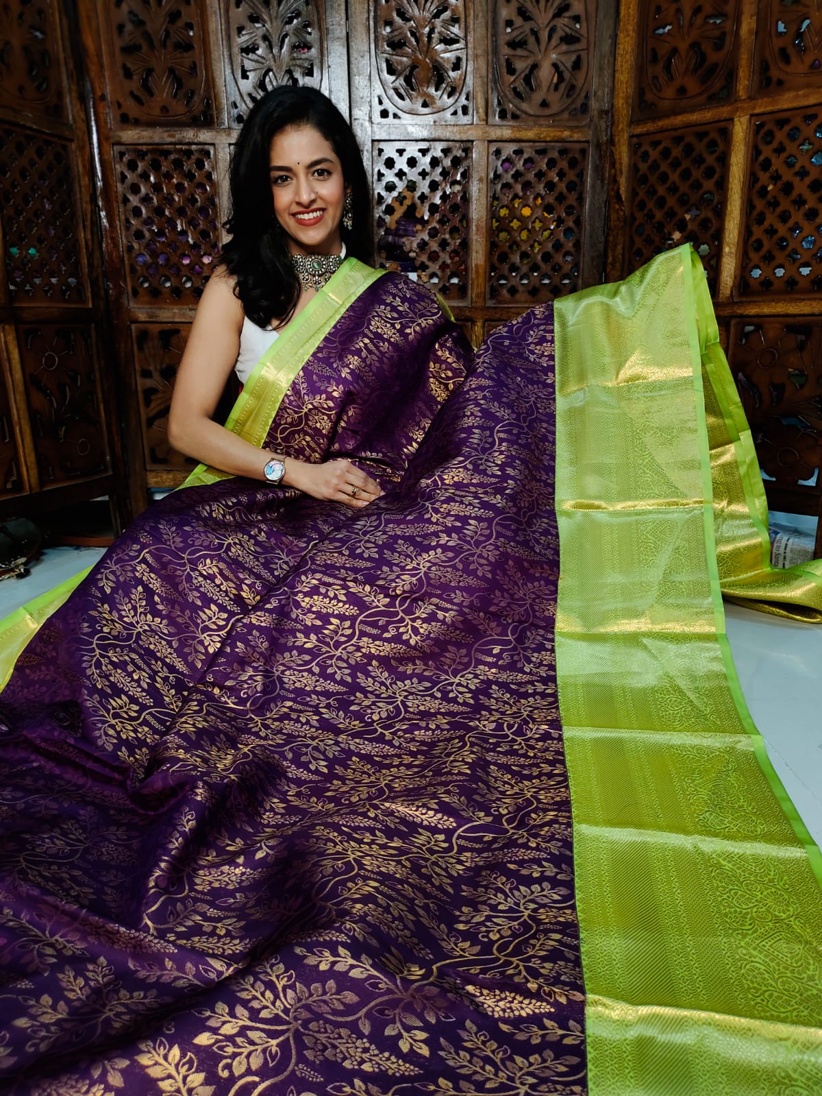 50% offer banarasi silk saree