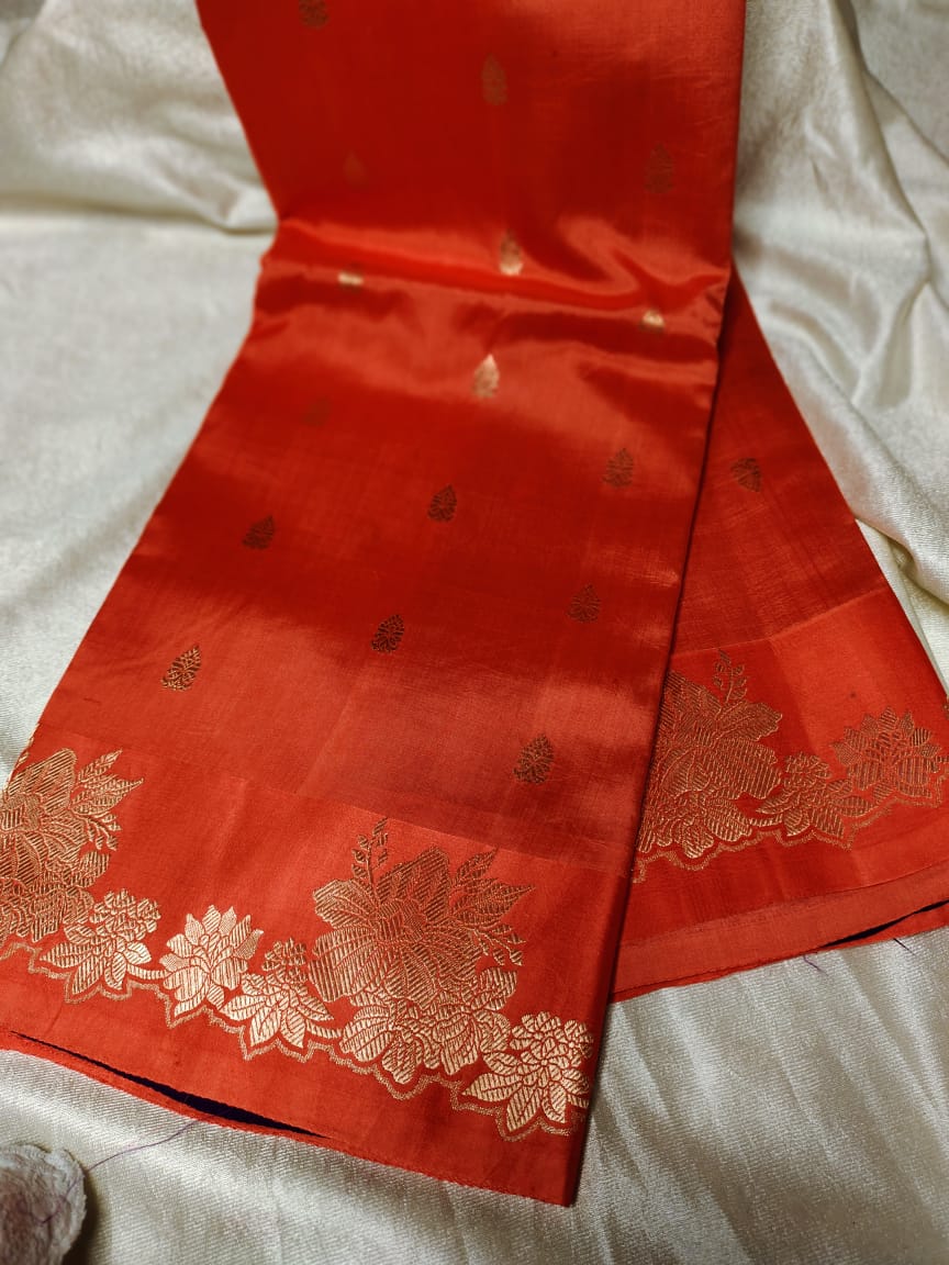 100% silk mark certified green Mango silk saree