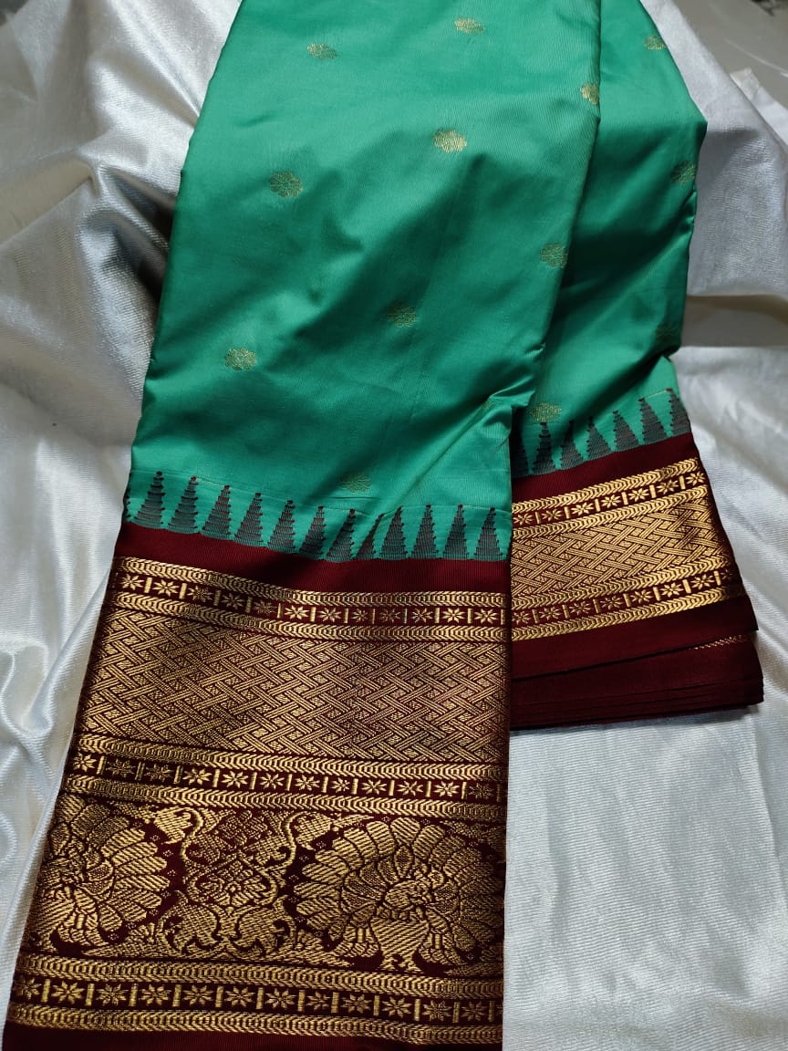 Ashadam gadwal silk saree
