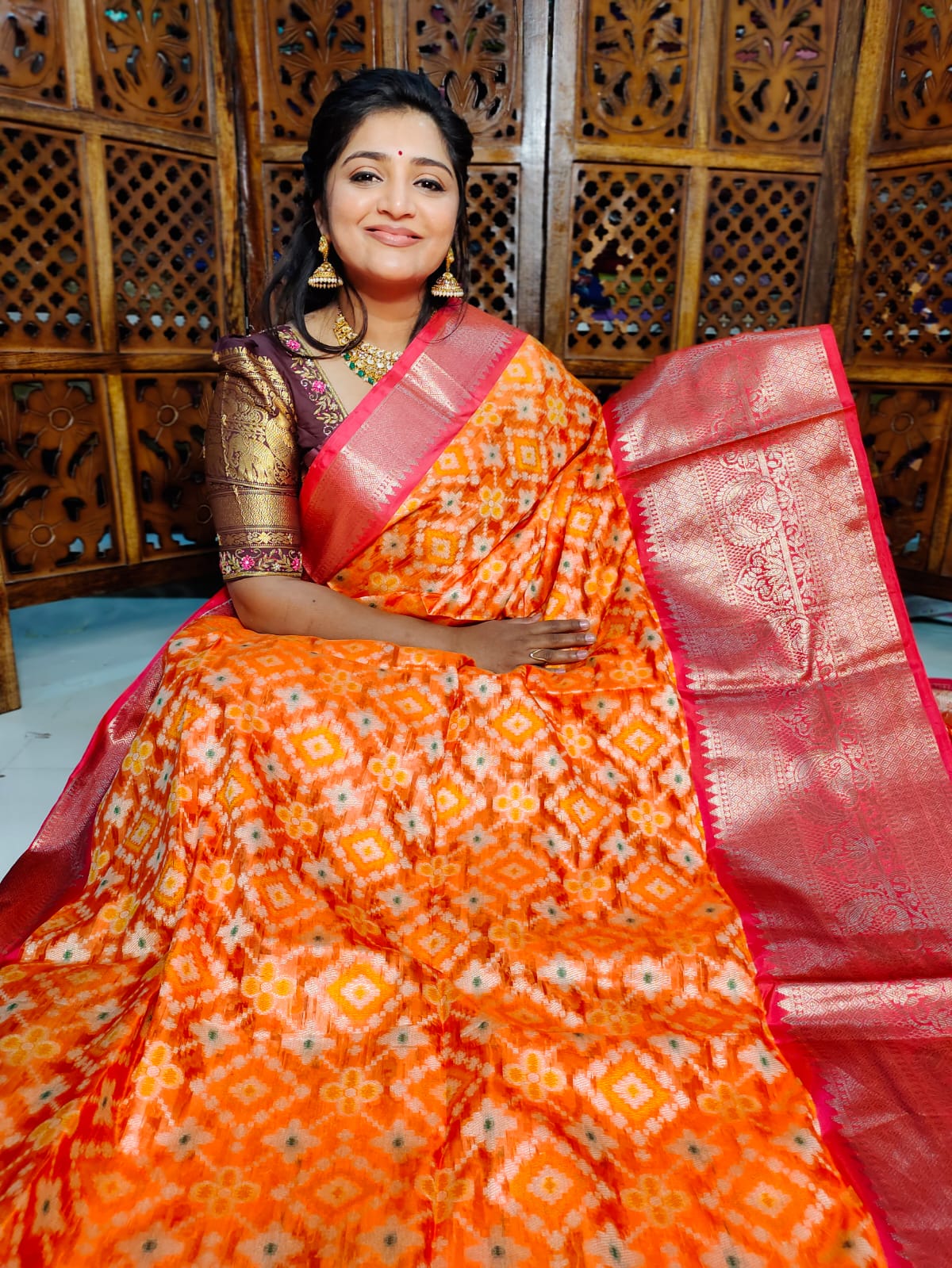 Ikkat saree