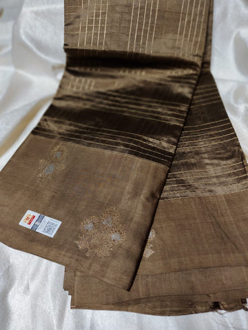 100% silk mark certified green Mango silk saree