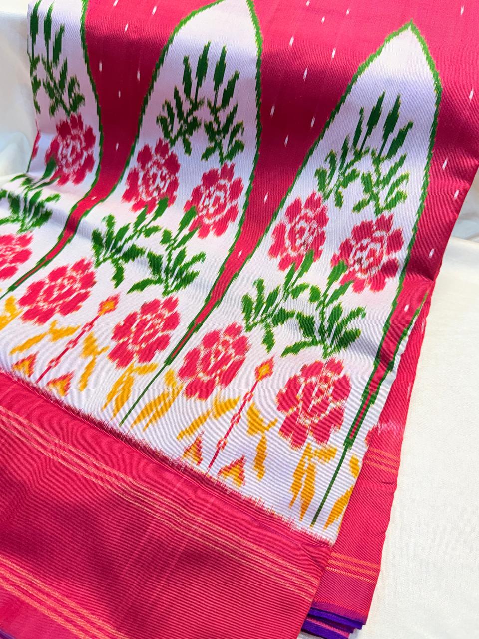 50% Offer Ikkat Pattu Saree