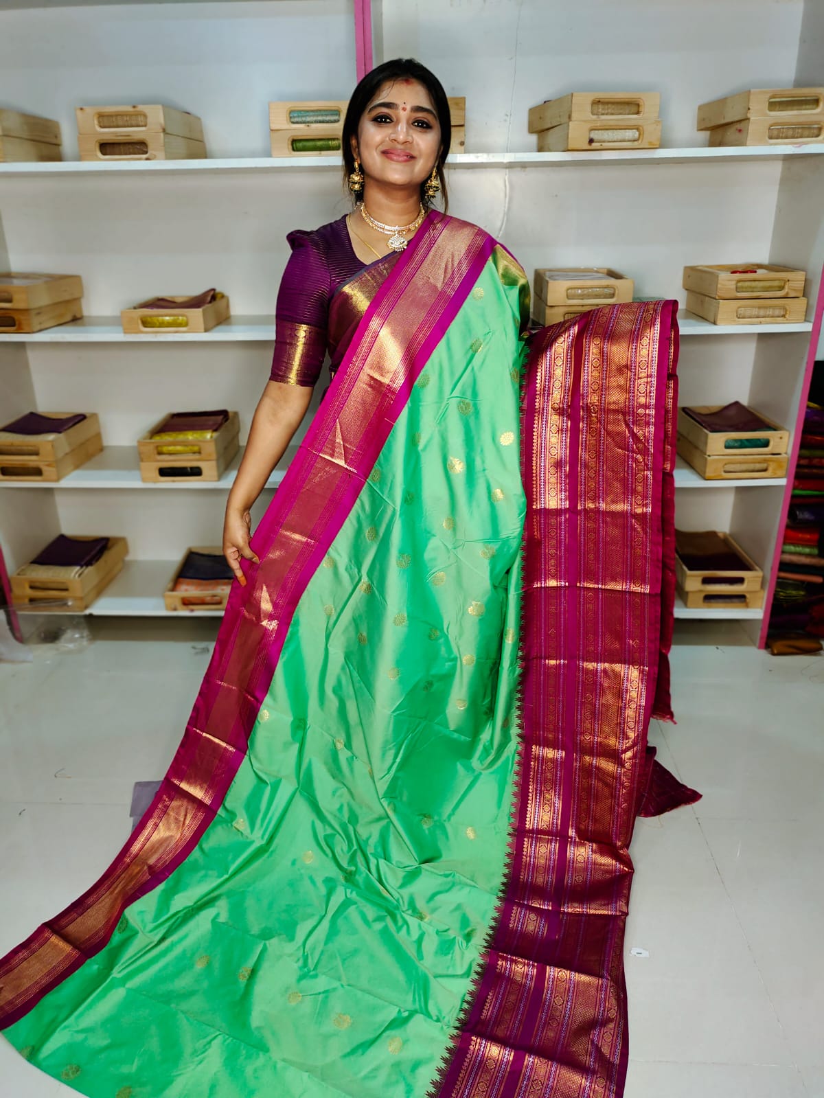 Sravanamasam sale gadwal silk