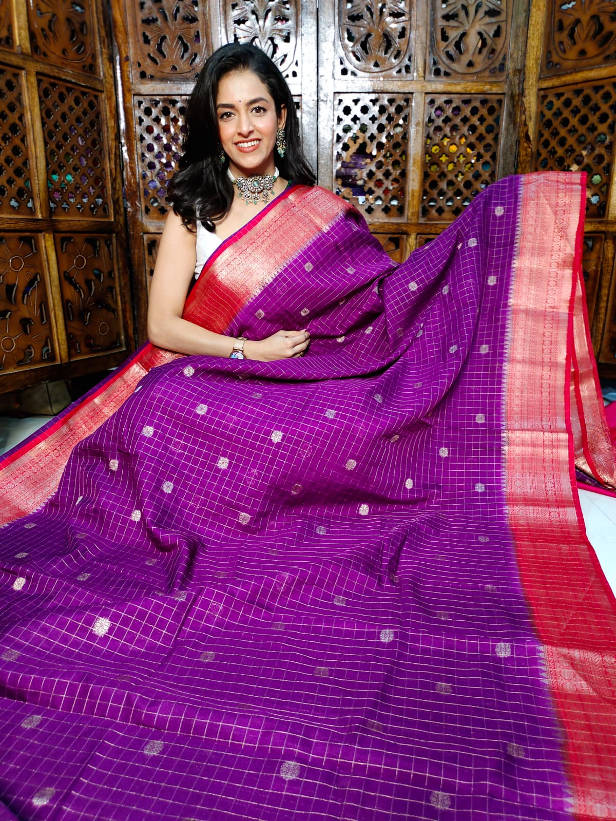 50% offer banarasi silk saree