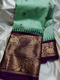Ashadam gadwal silk saree