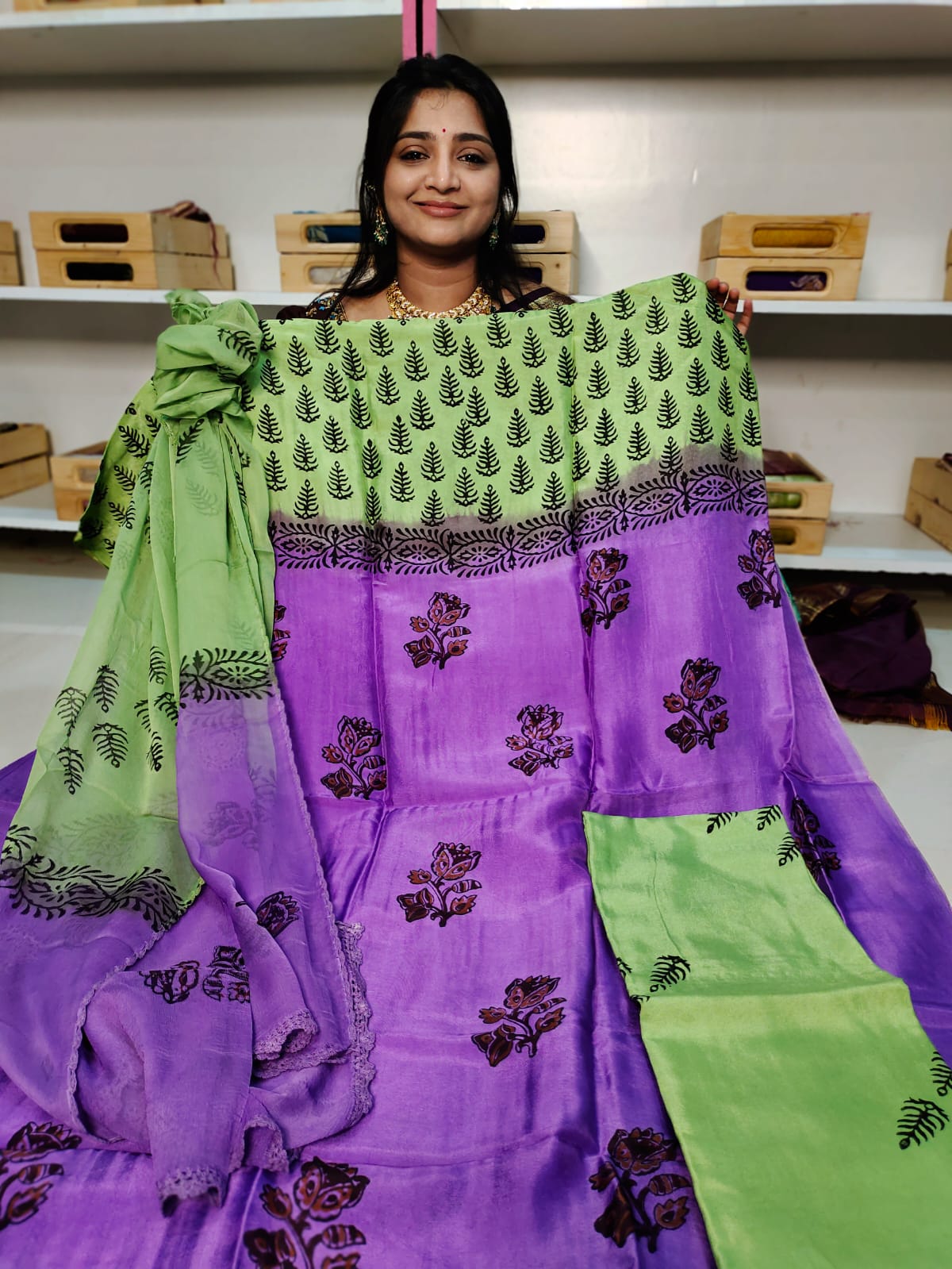 Georgette dress material