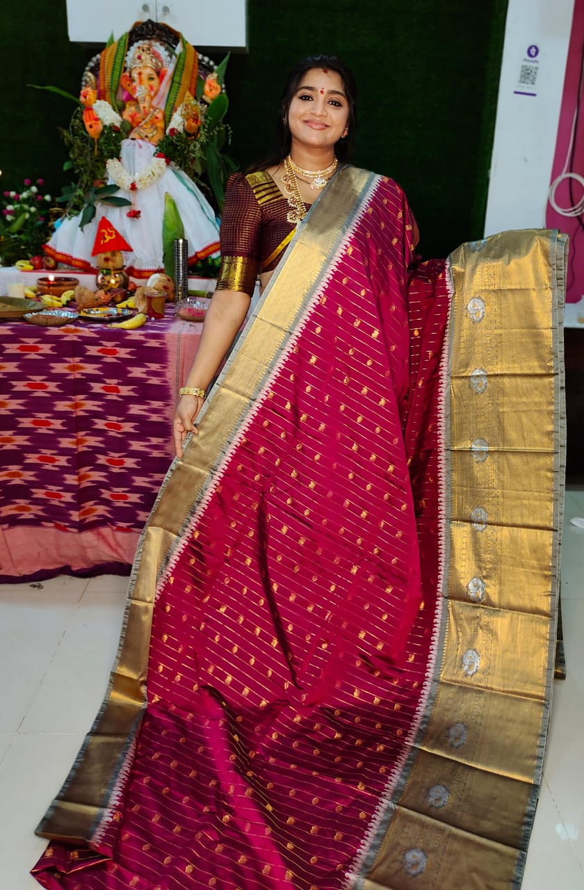 Vitange gadwal silk