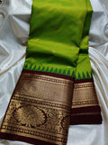 Ashadam gadwal silk saree