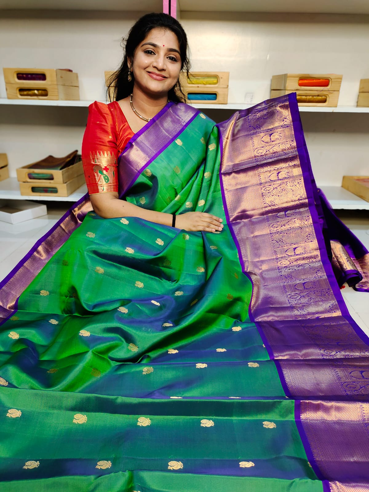 Pure handloom silk mark vintage kanchi pattu sarees