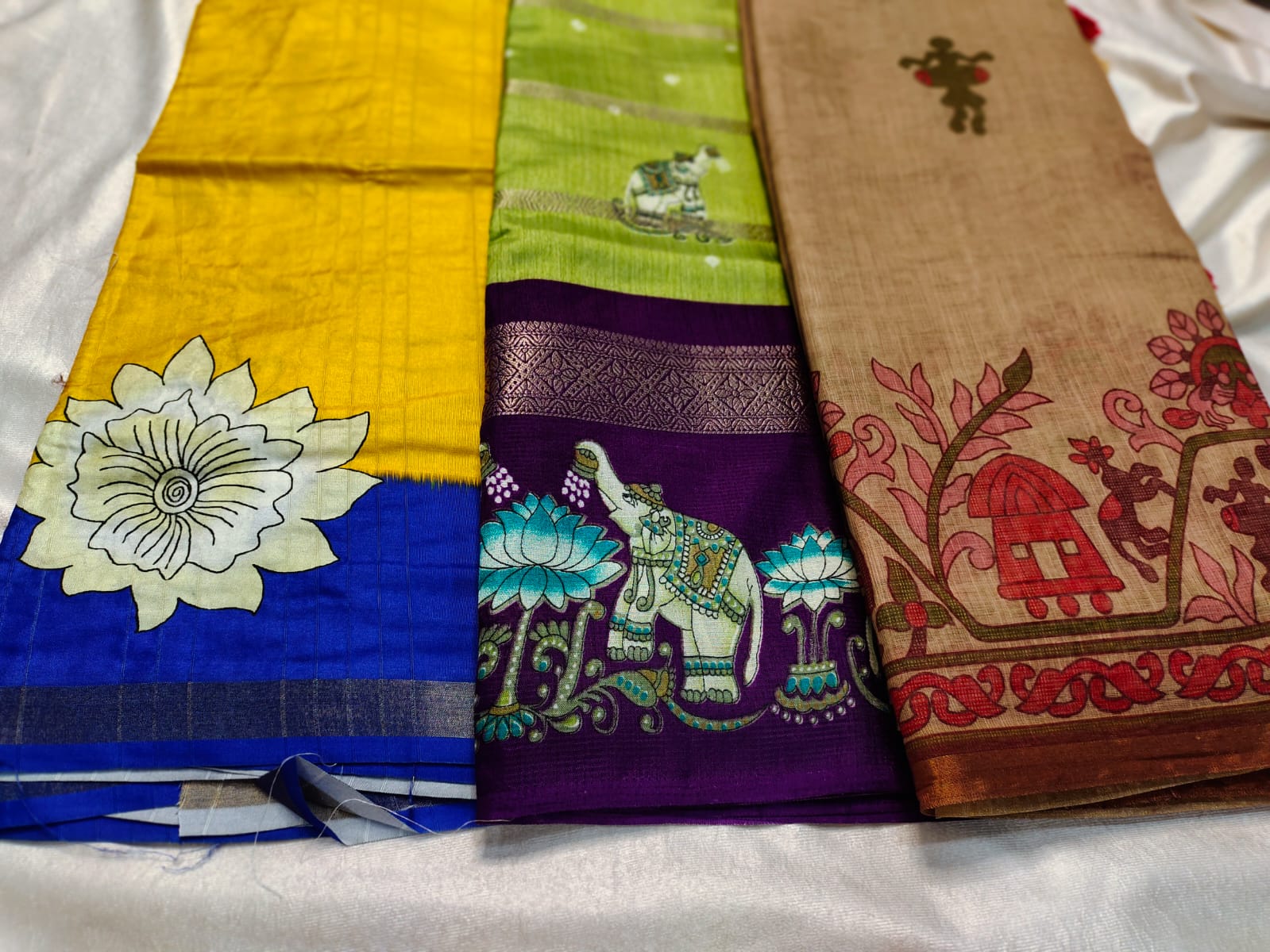 1+2 dola silk saree