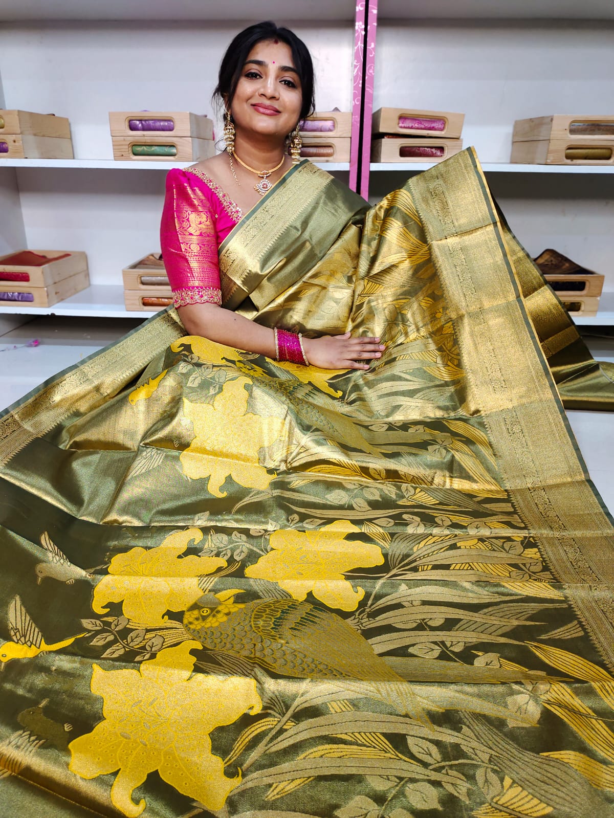 90% offer Kanchi pattu collection