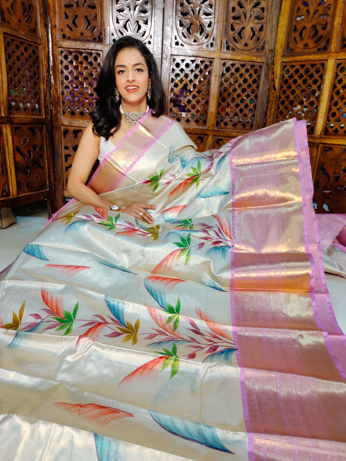 50% offer banarasi silk saree