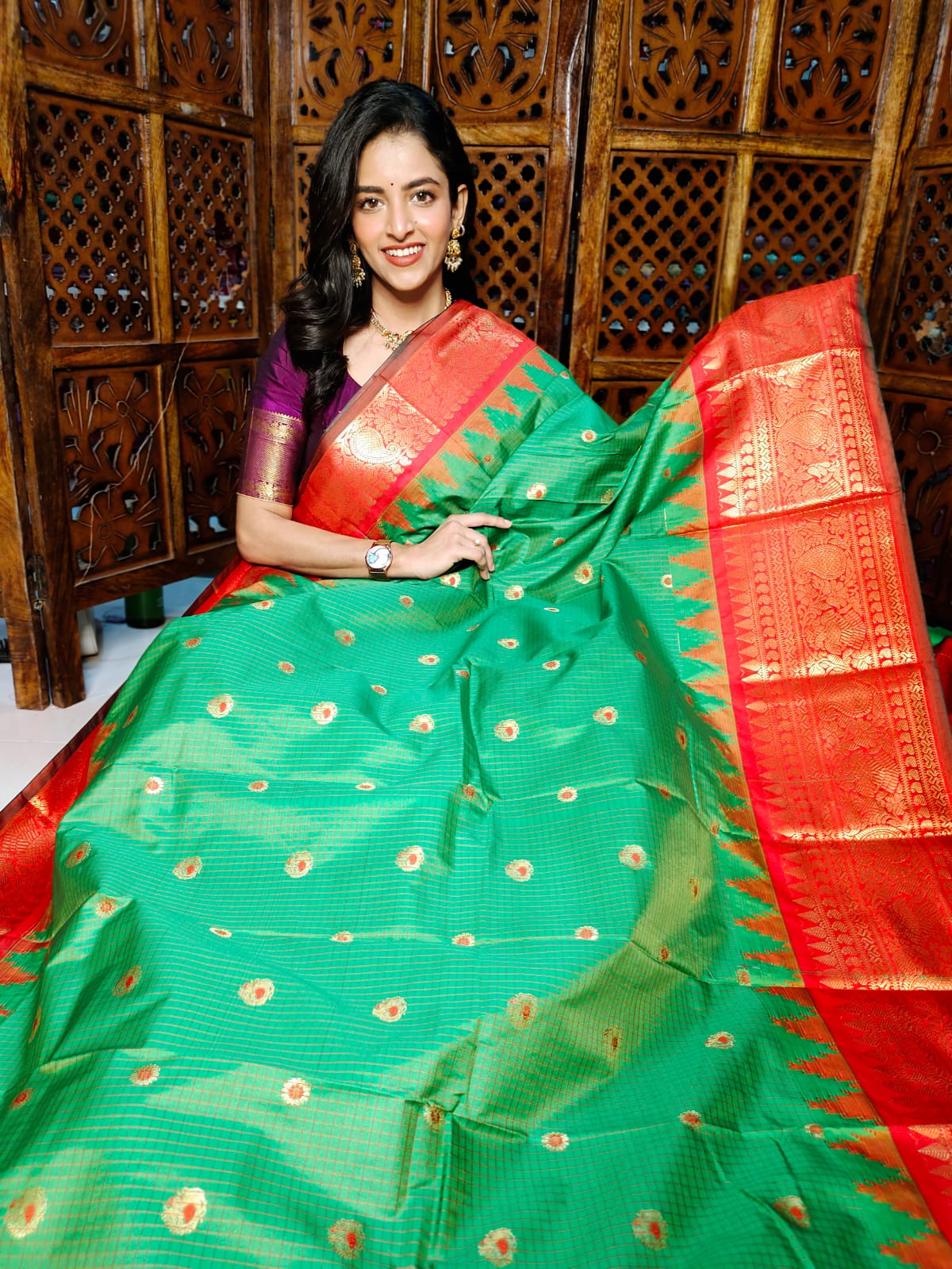 60% offer gadwal silk sarees