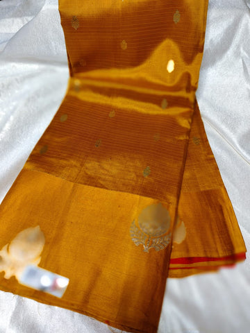 100% silk mark certified green Mango silk saree