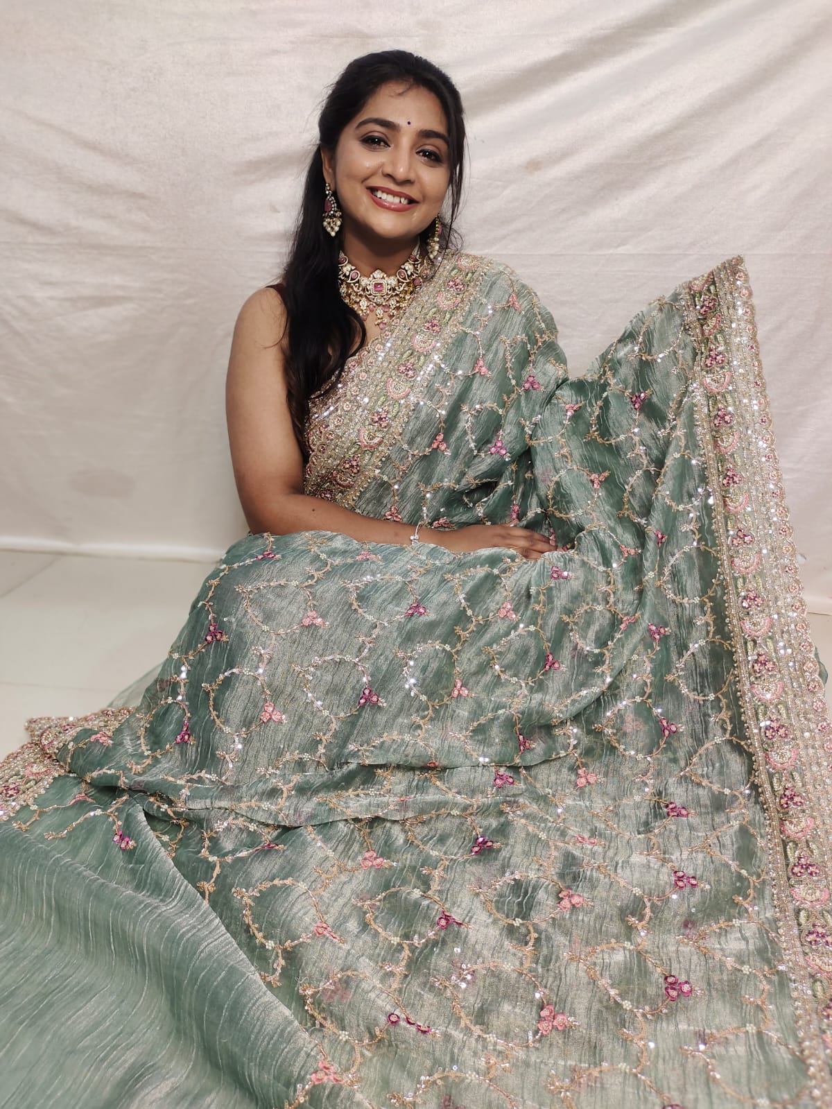Cocktail fancy saree