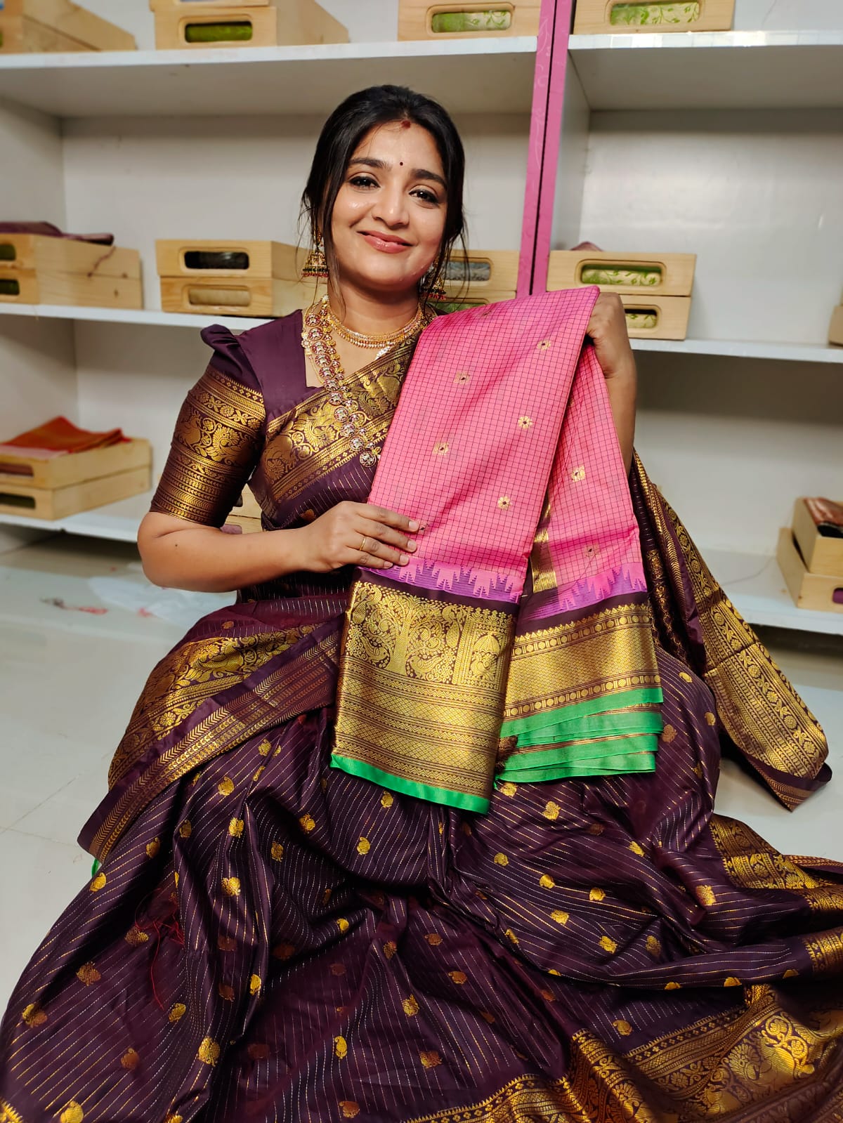 వితంగే గద్వాల్ సిల్క్ చీర