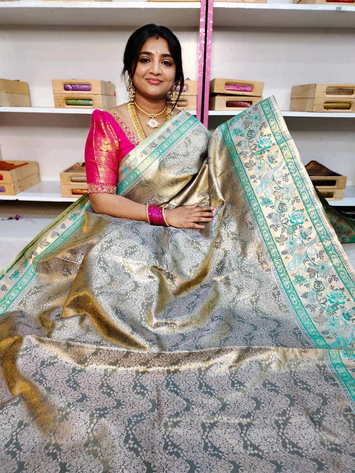 90% offer Kanchi pattu collection
