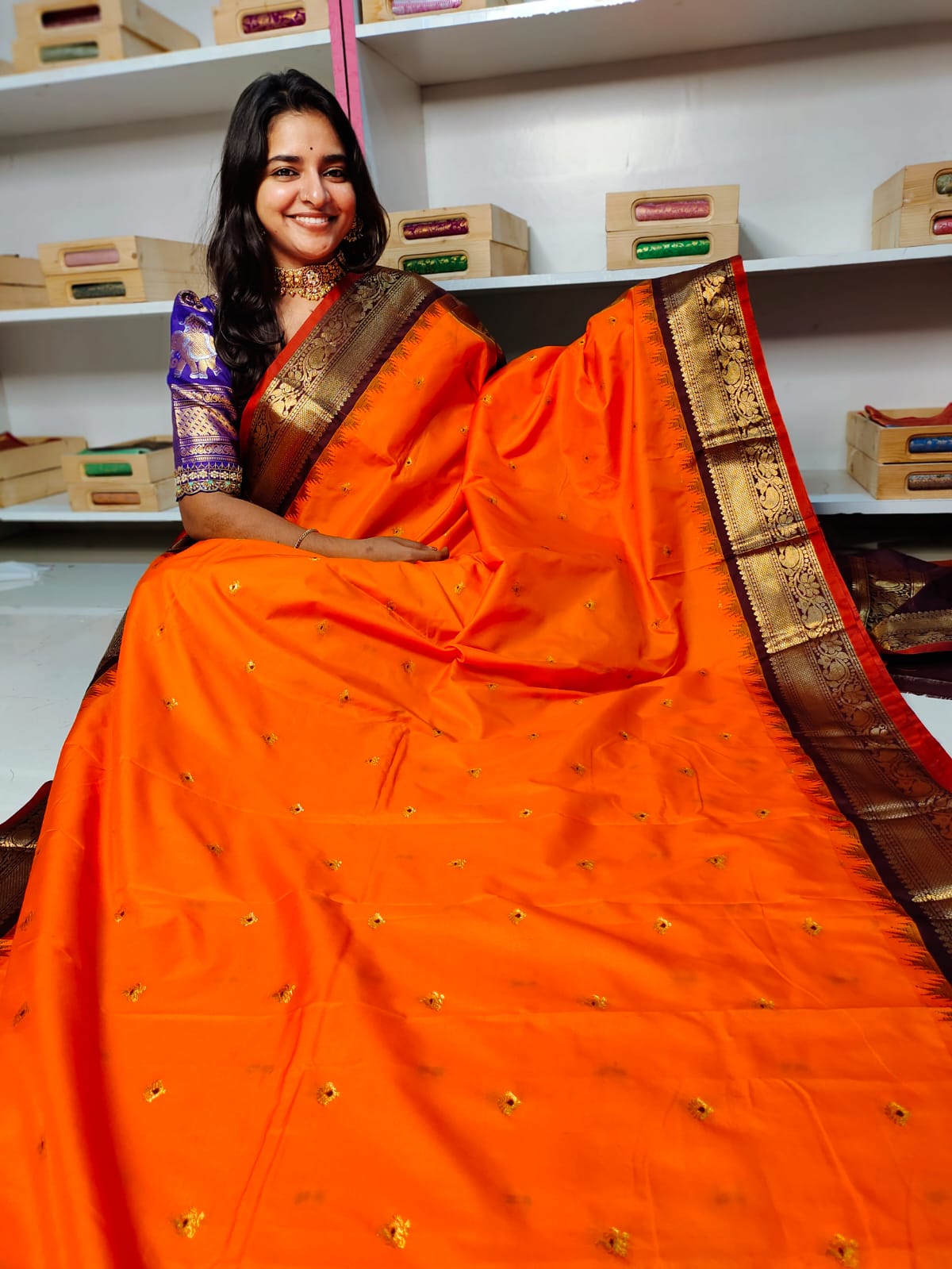 50% offer gadwal silk sareea