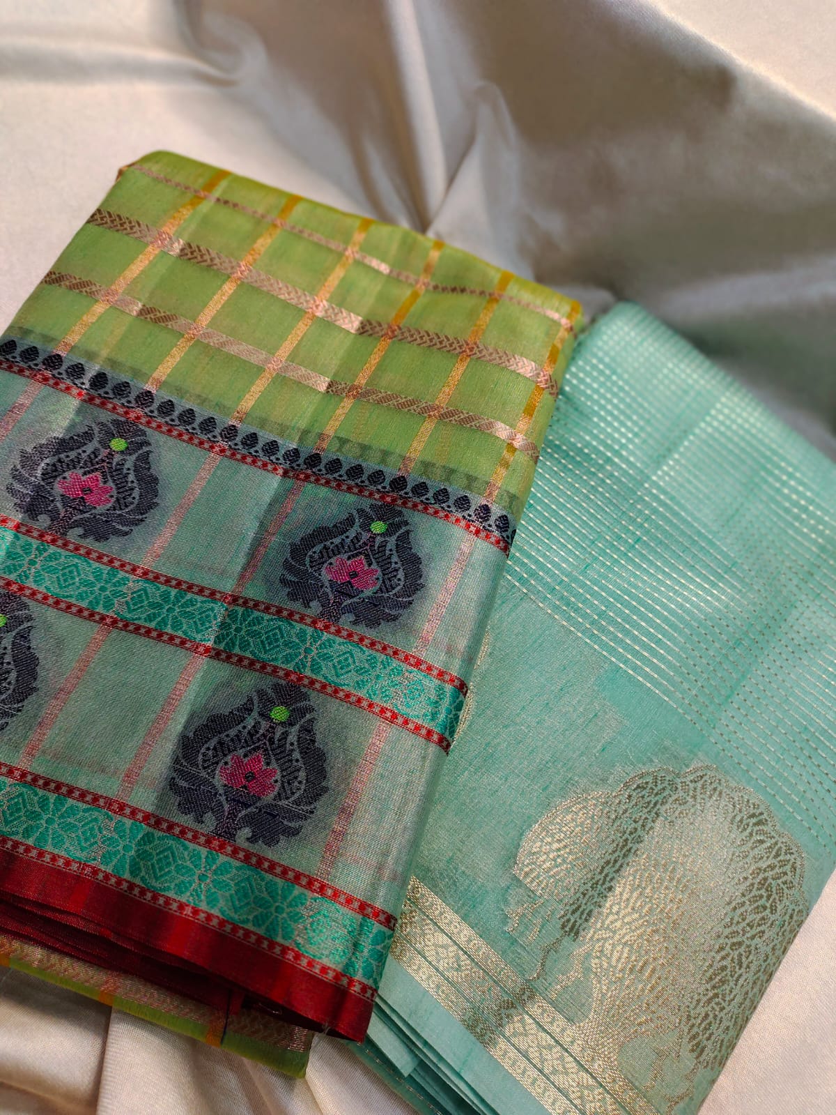 1+1 fancy saree