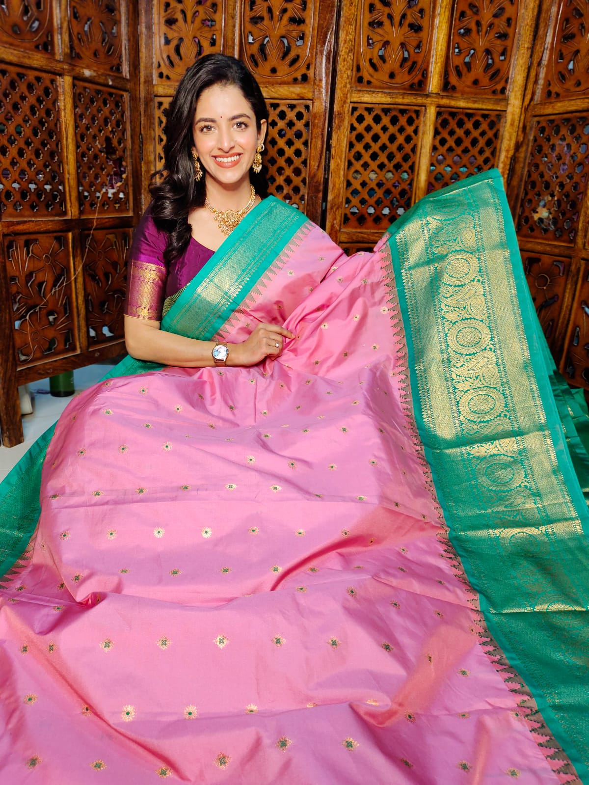 60% offer gadwal silk sarees