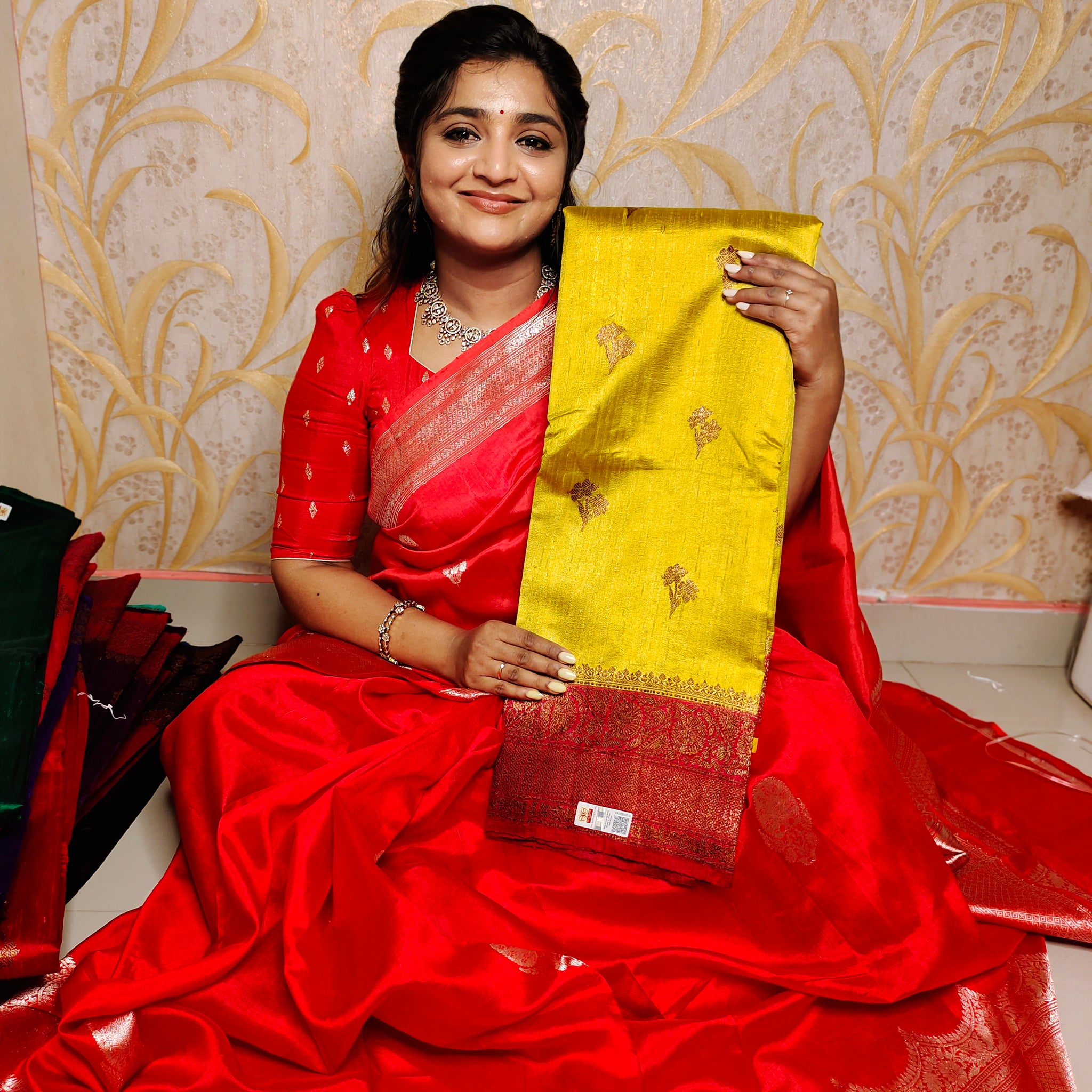 100% silk mark certified green Mango silk saree