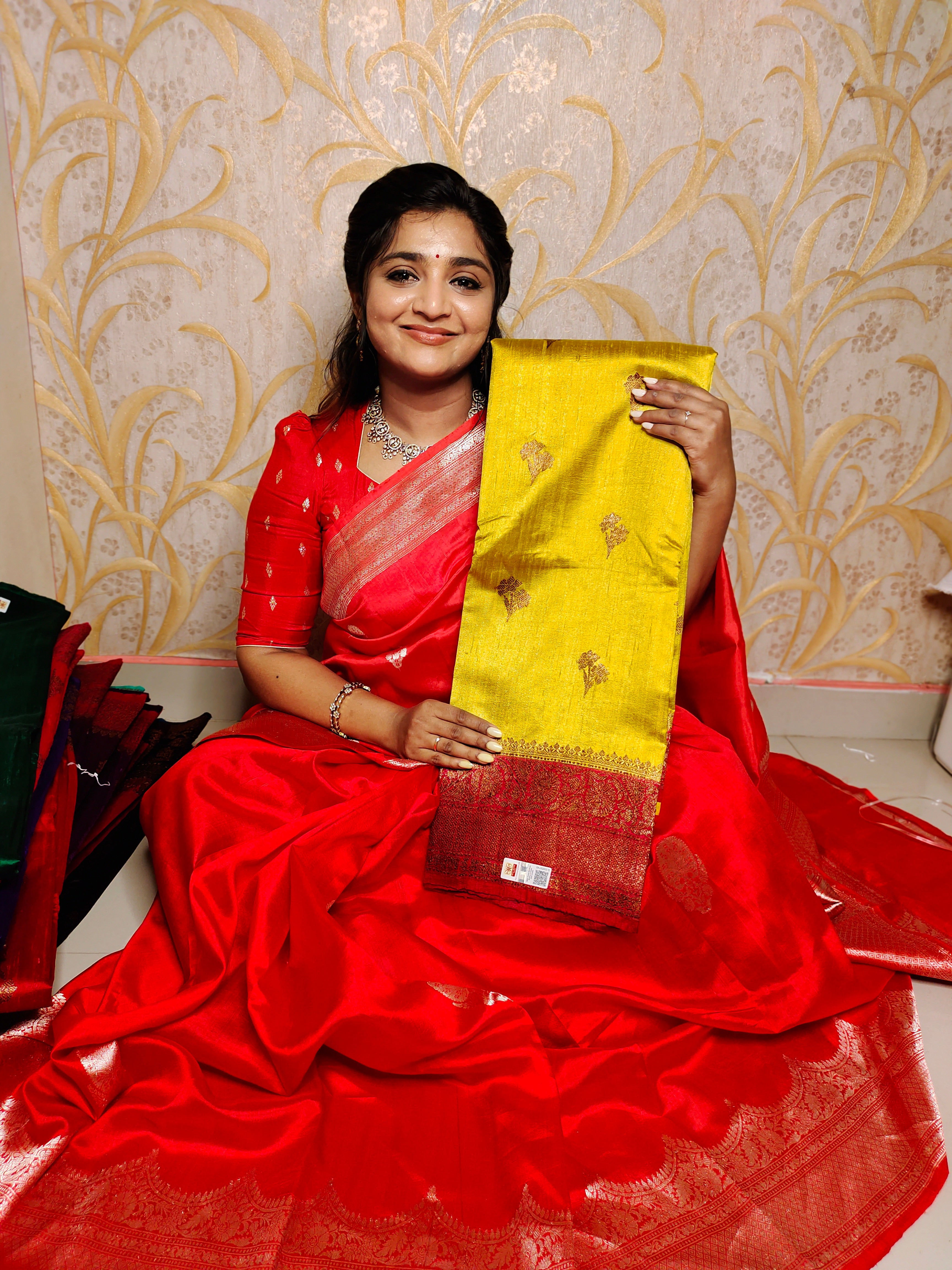 100% silk mark certified green Mango silk saree