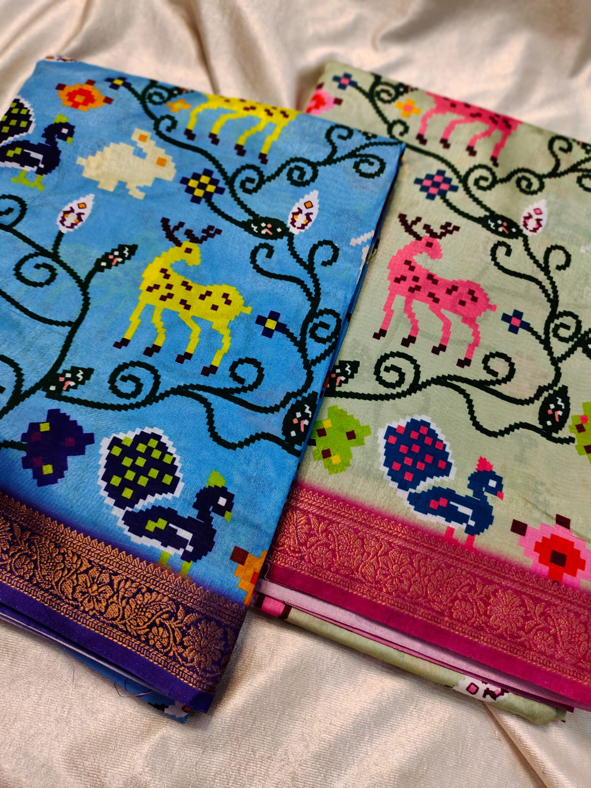 1+1 Mangalagiri sarees
