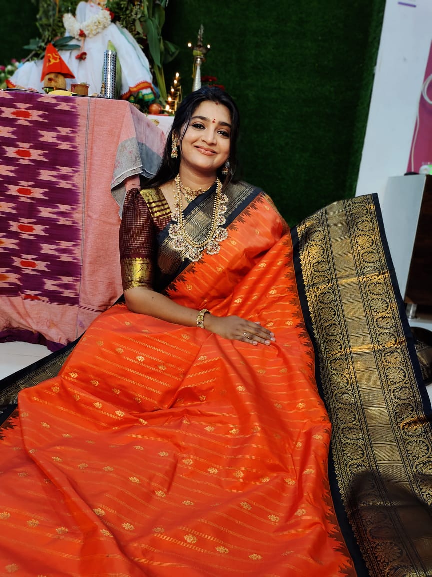 Vitange gadwal silk