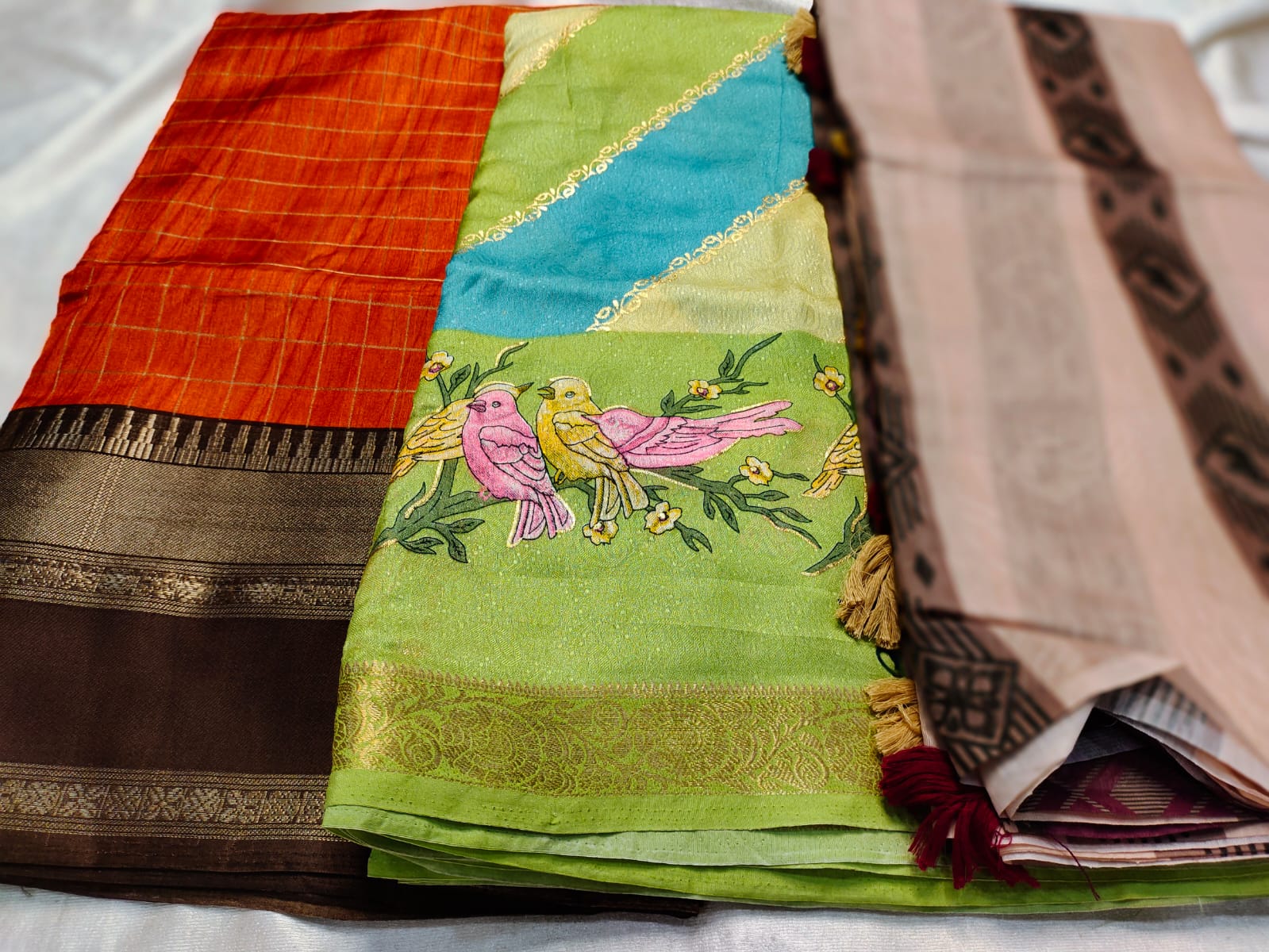 1+2 dola silk saree