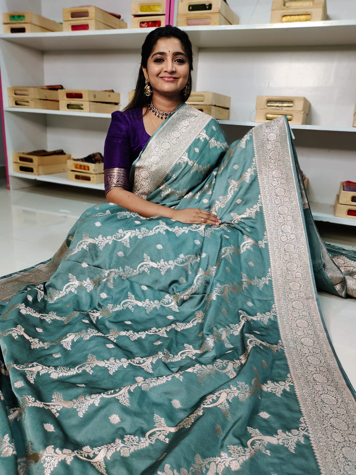 Katan banarasi silk