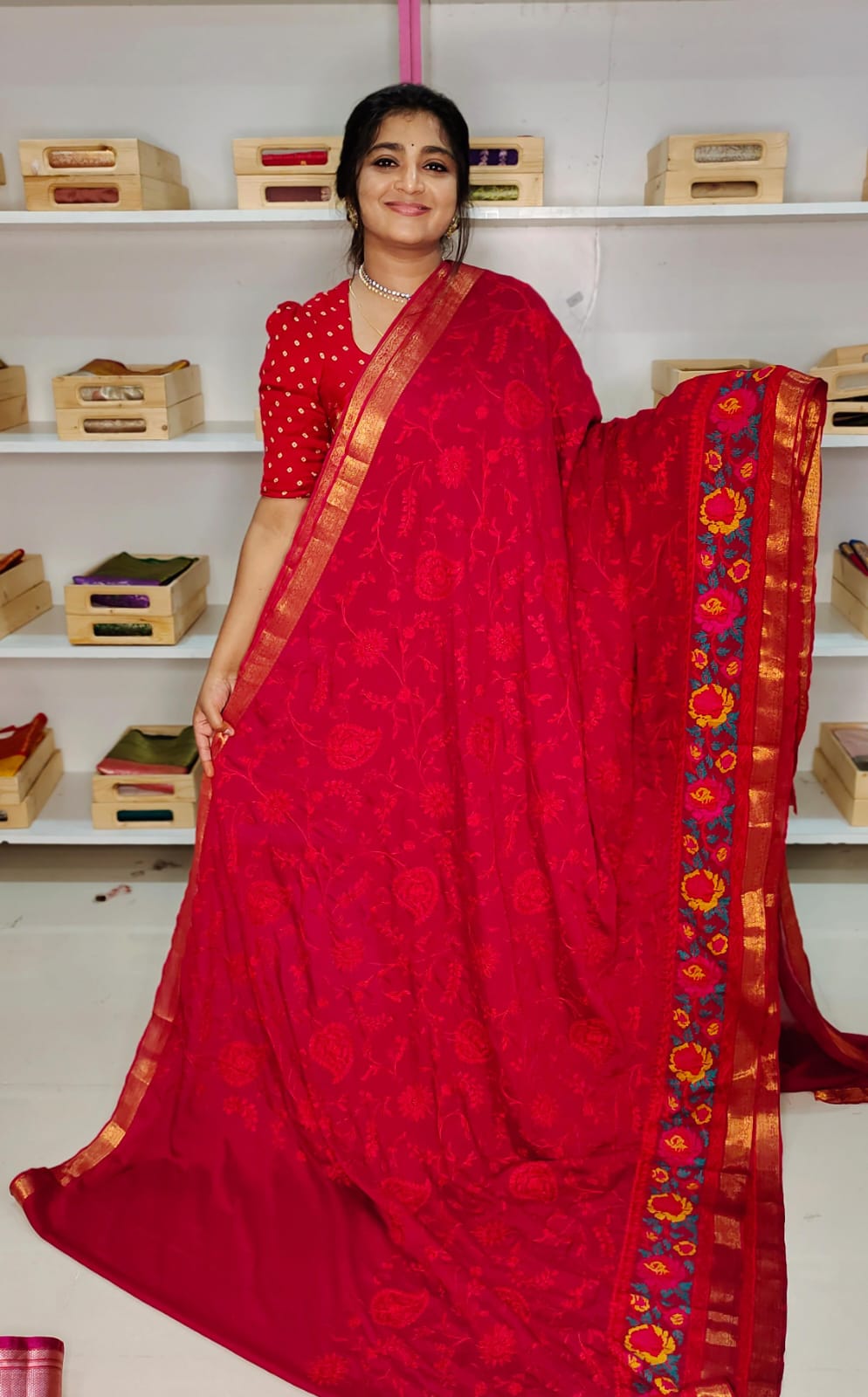 Ashadam clearnce sale fancy saree