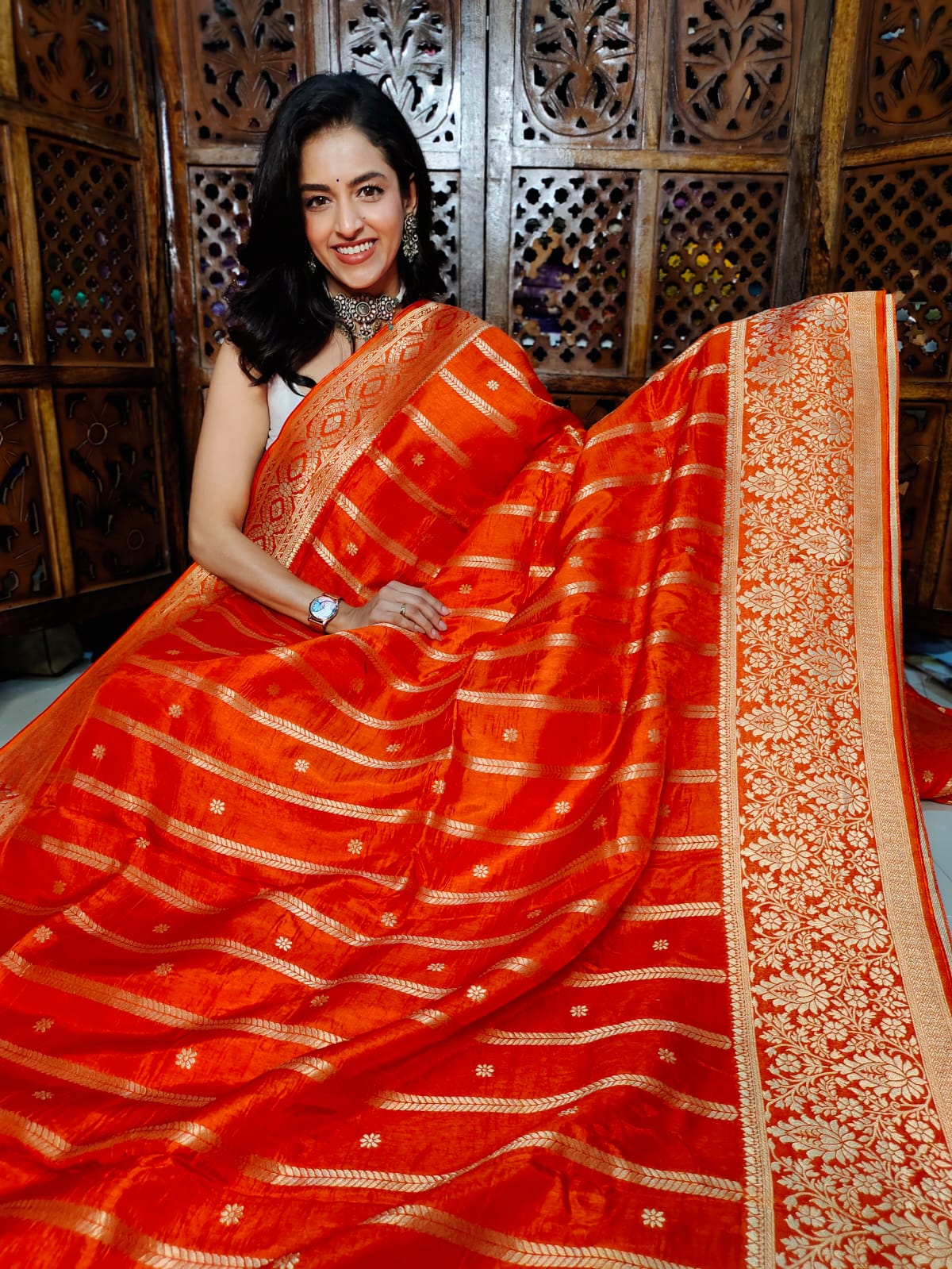50% offer banarasi silk saree
