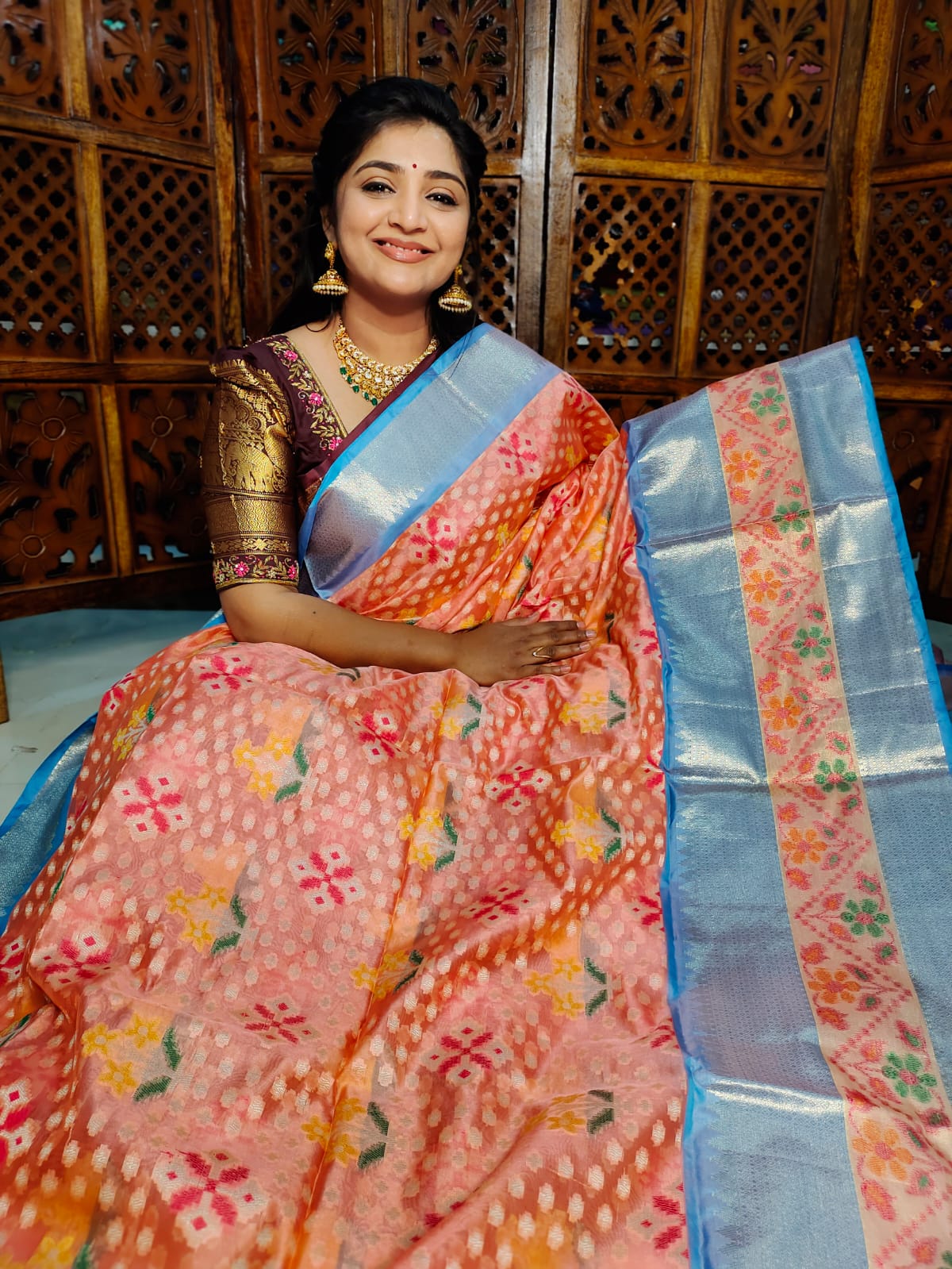 Ikkat saree