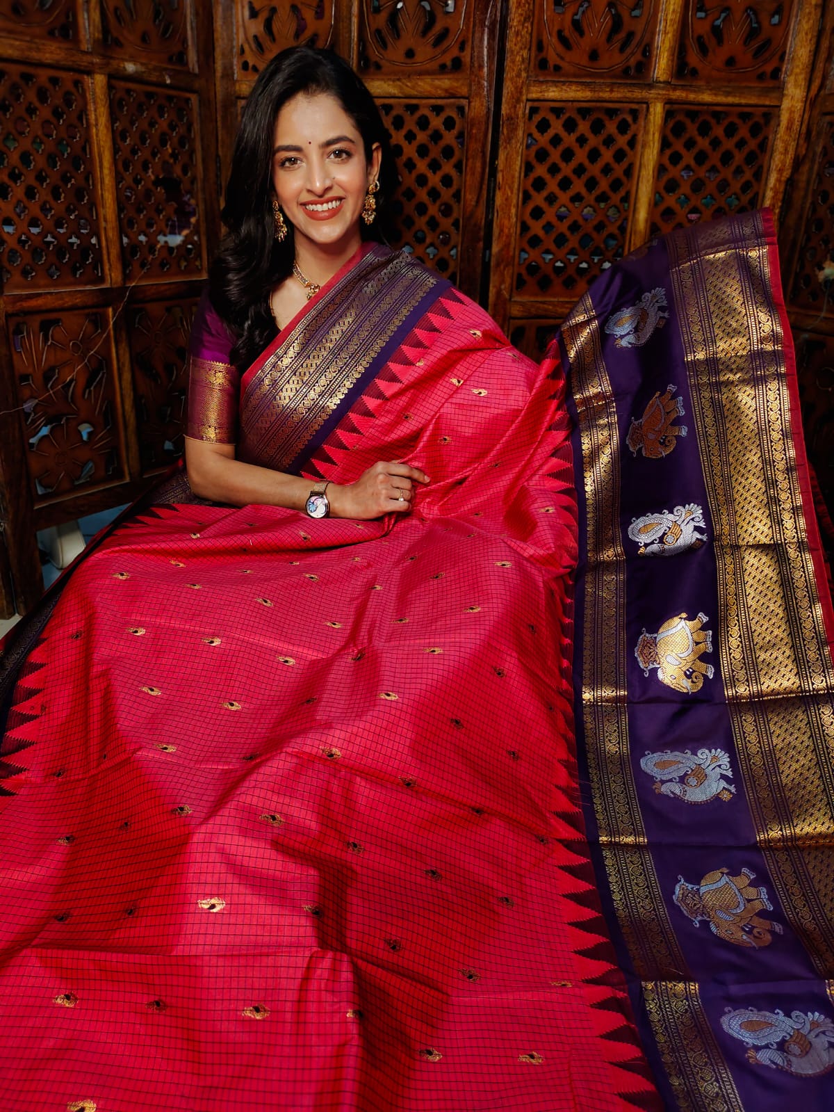 60% offer gadwal silk sarees