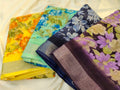 1+3 linen sarees
