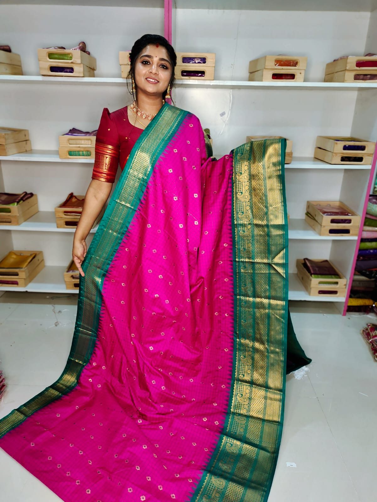 Ashadam sale gadwal silk saree