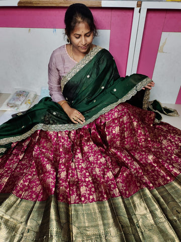 Banaras Georgette banarasi lehangas