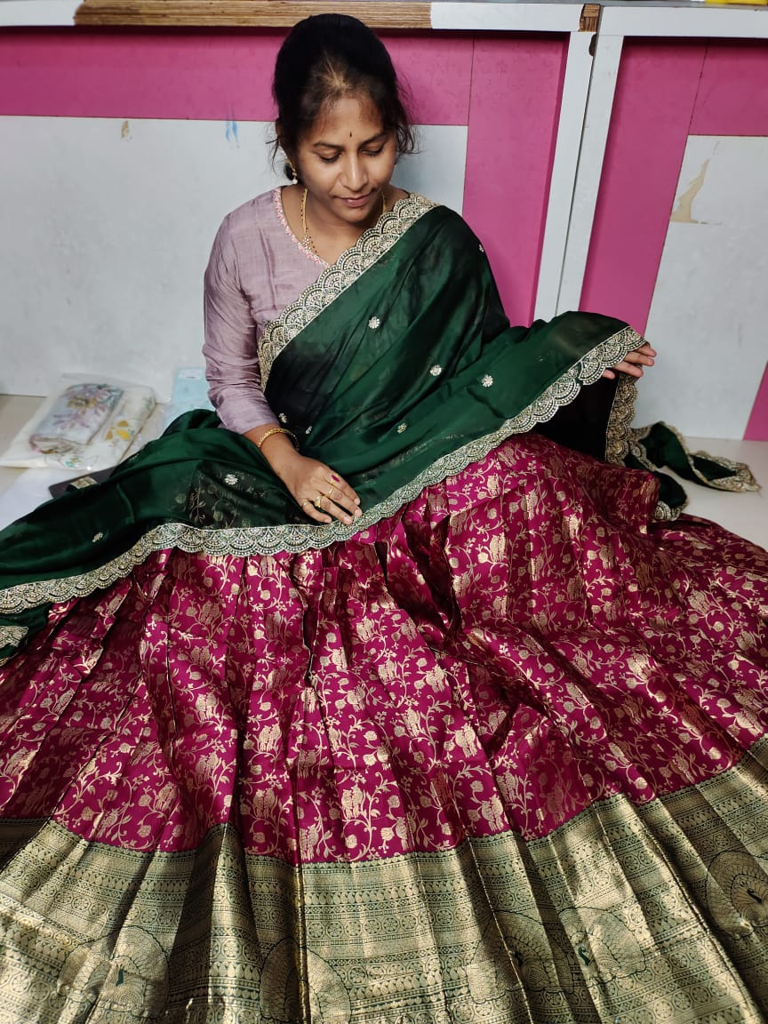 Banaras Georgette banarasi lehangas