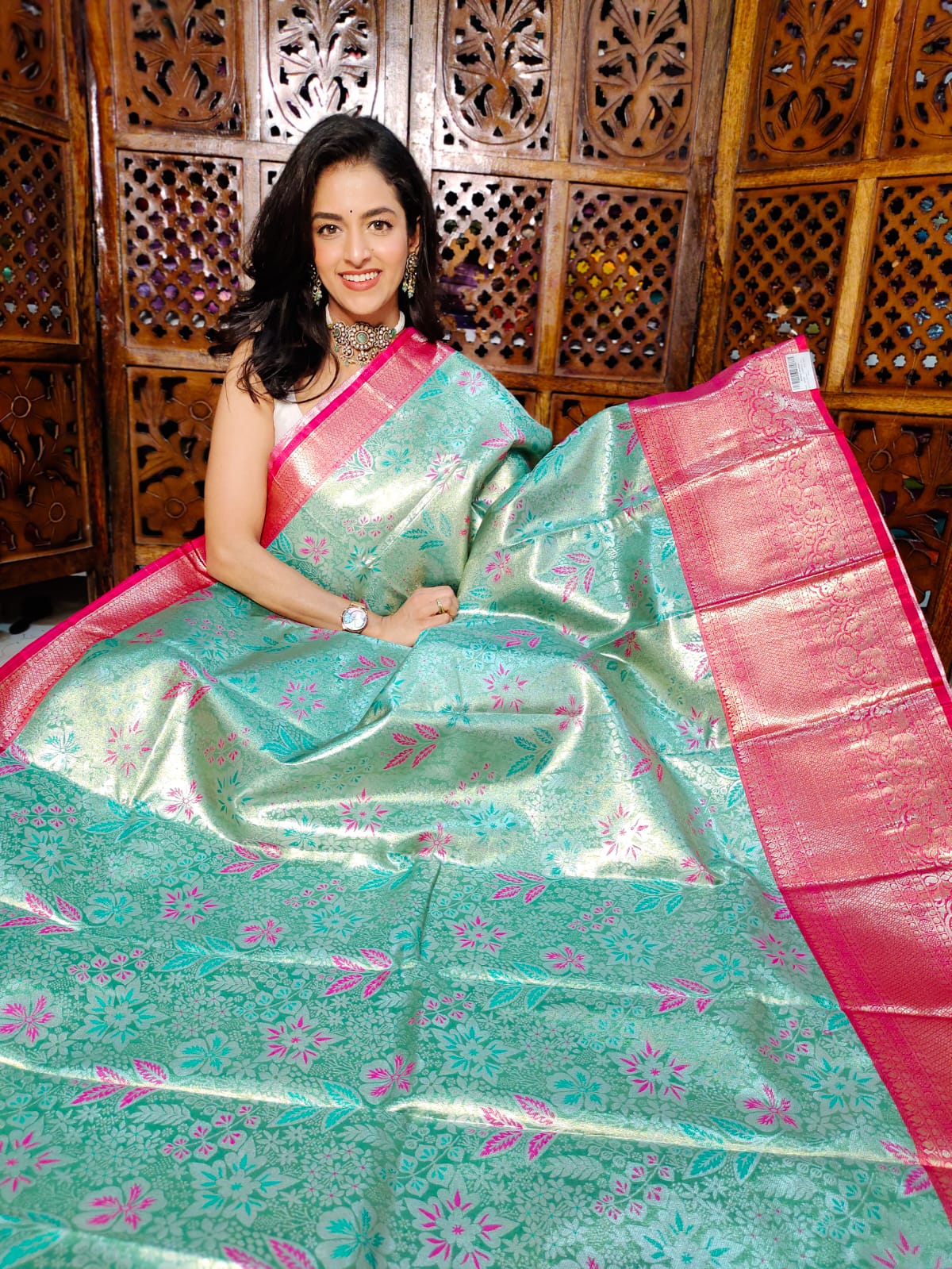 50% offer banarasi silk saree
