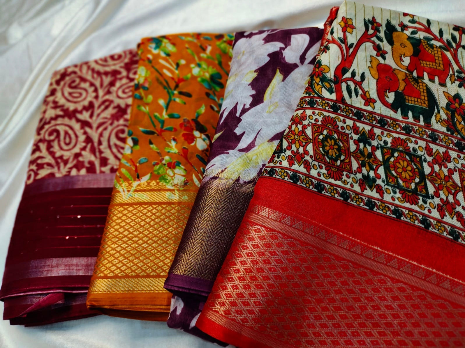 1+3 dola silk saree