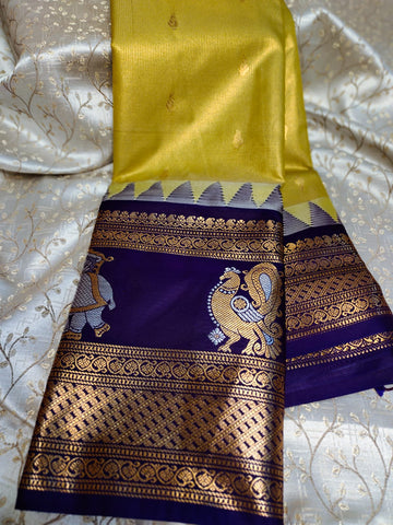 ప్రీమియం వితంగే గద్వాల్ సిల్క్ చీరలు