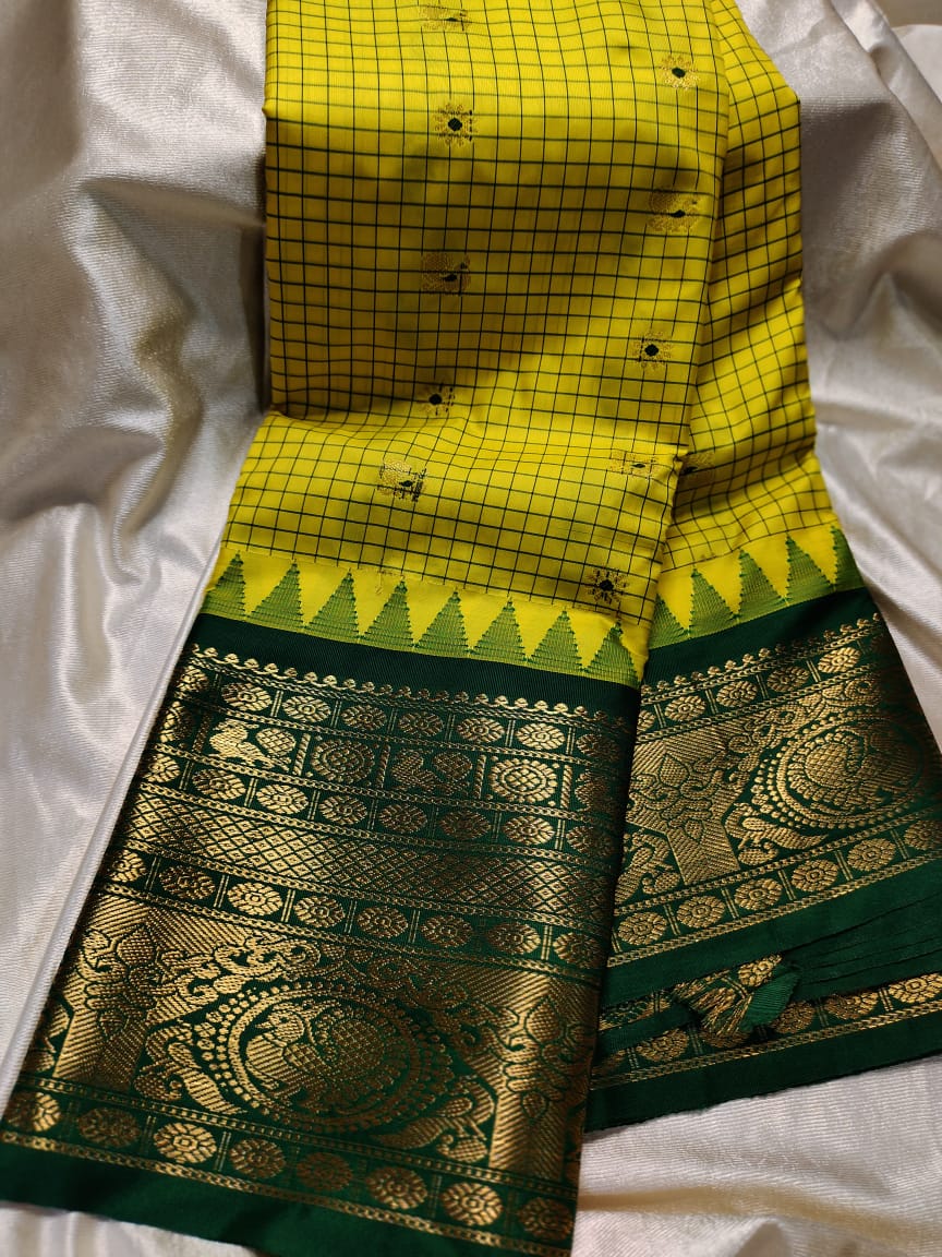 Ashadam gadwal silk saree