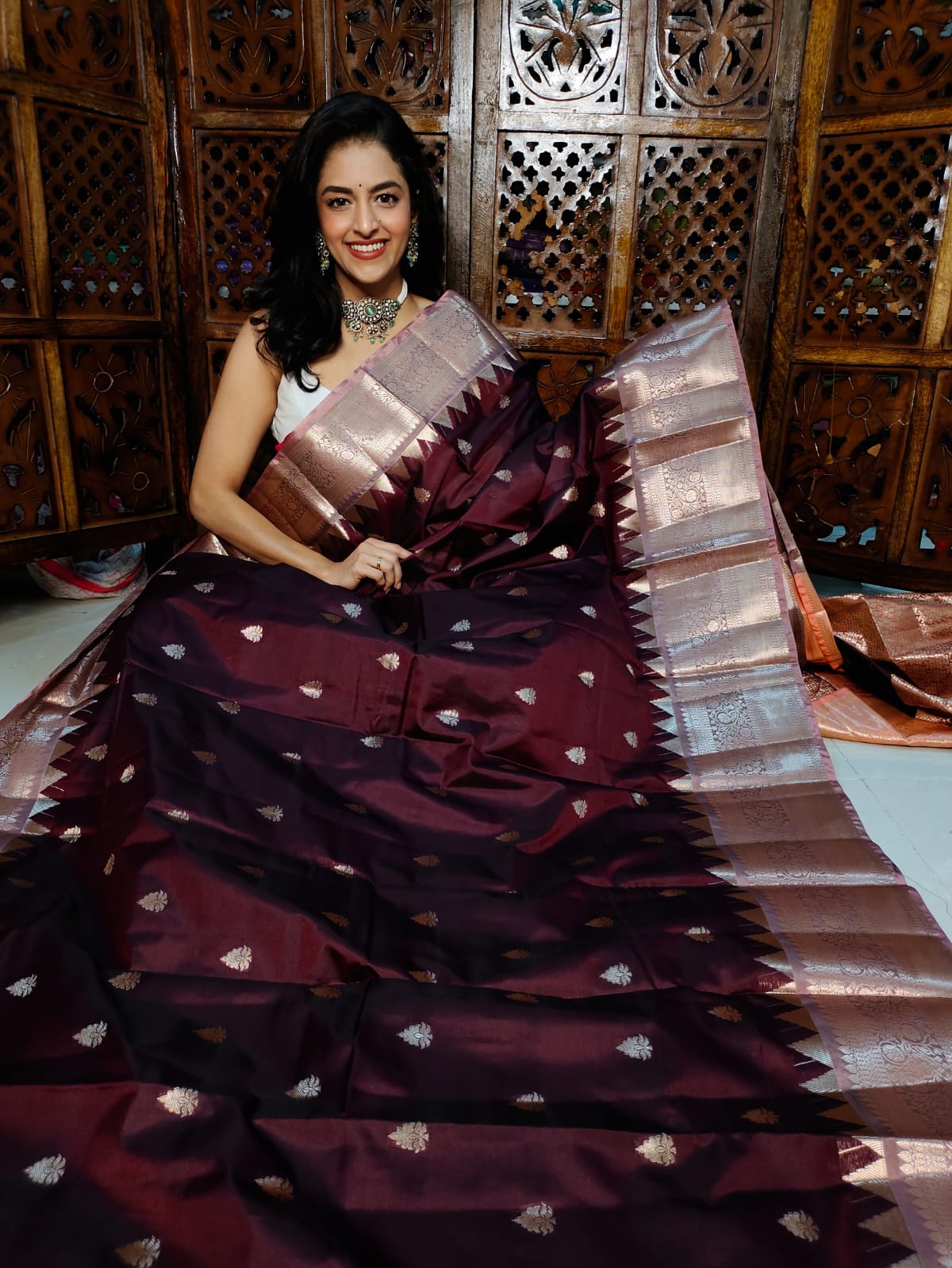 50% offer banarasi silk saree