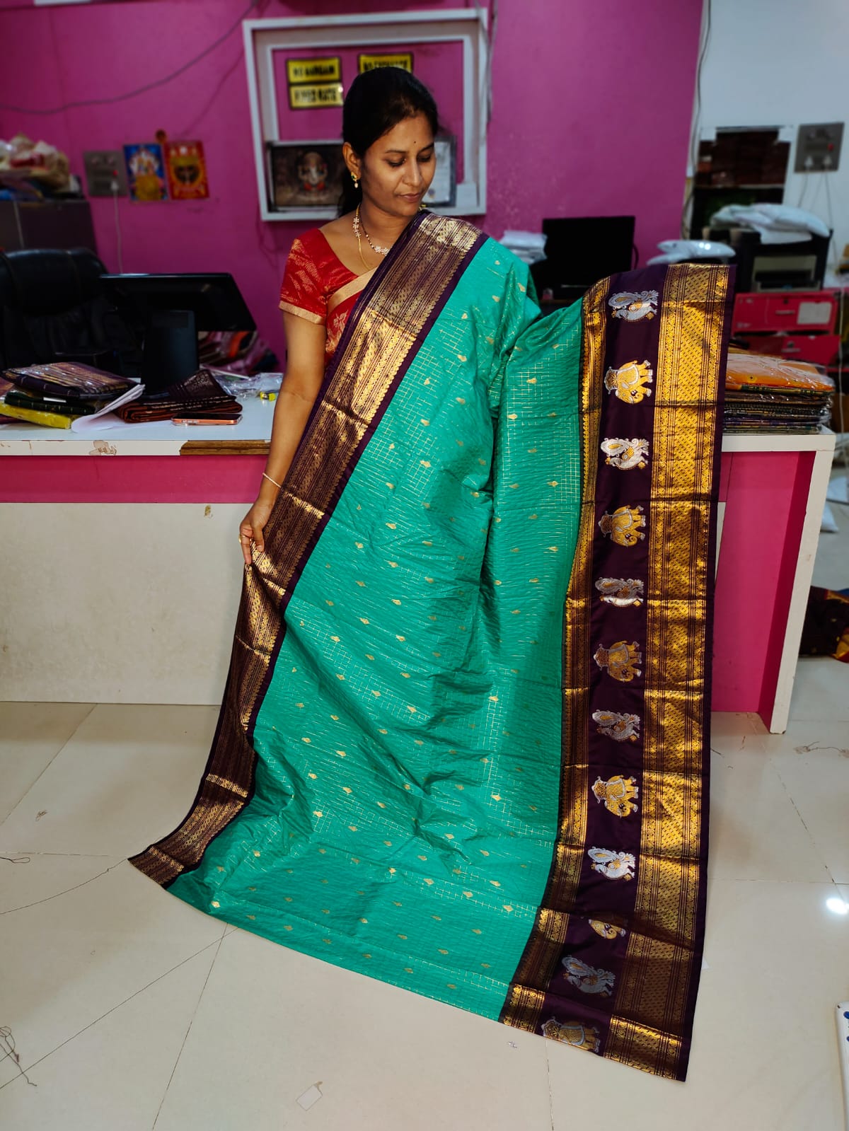 Vintage gadwal sarees