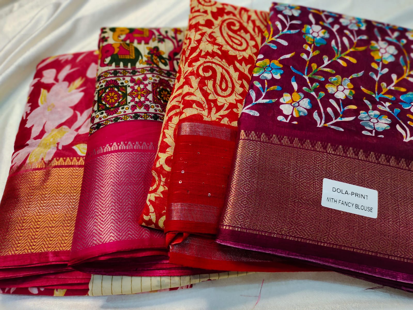 1+3 dola silk saree