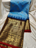 Ashadam gadwal silk saree