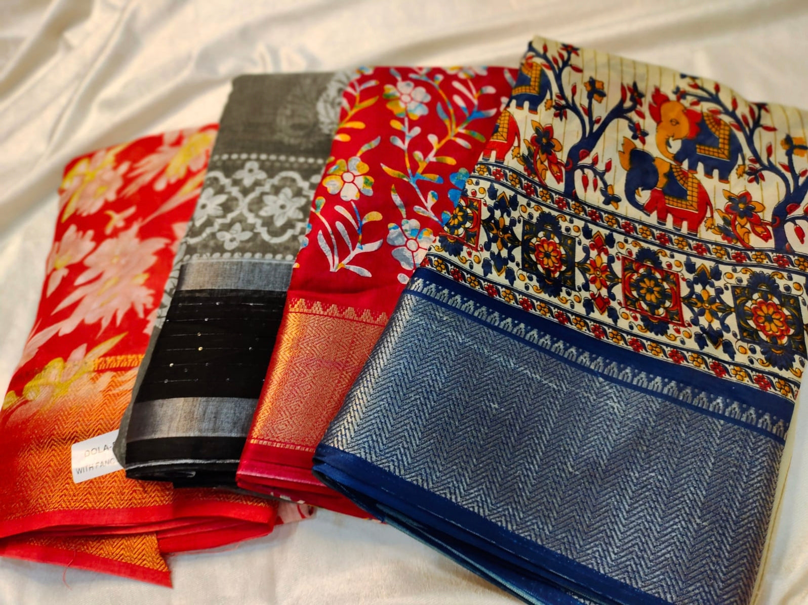 1+3 dola silk saree
