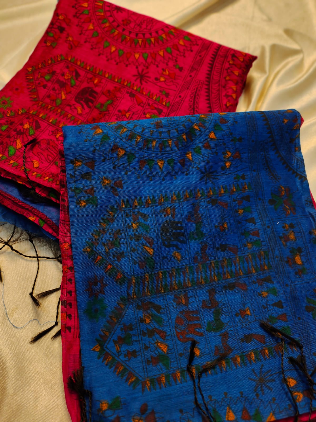 1+1 kadhi cotton saree