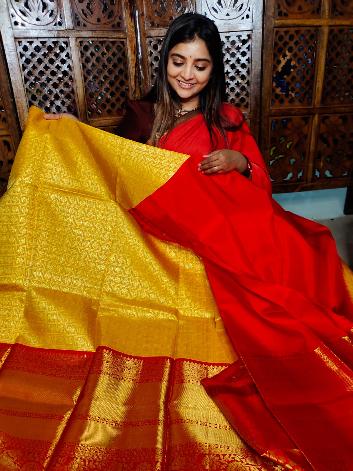 50% offer kanchi lehangas silk Mark certified