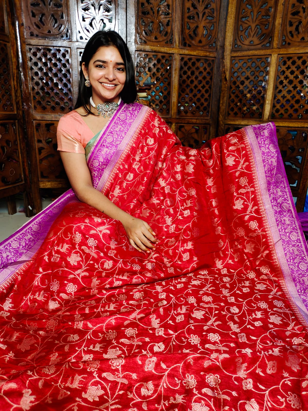 50% offer banarasi silk saree